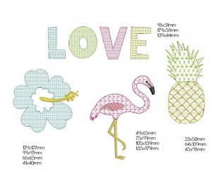 Stickdatei - Love Gemustert